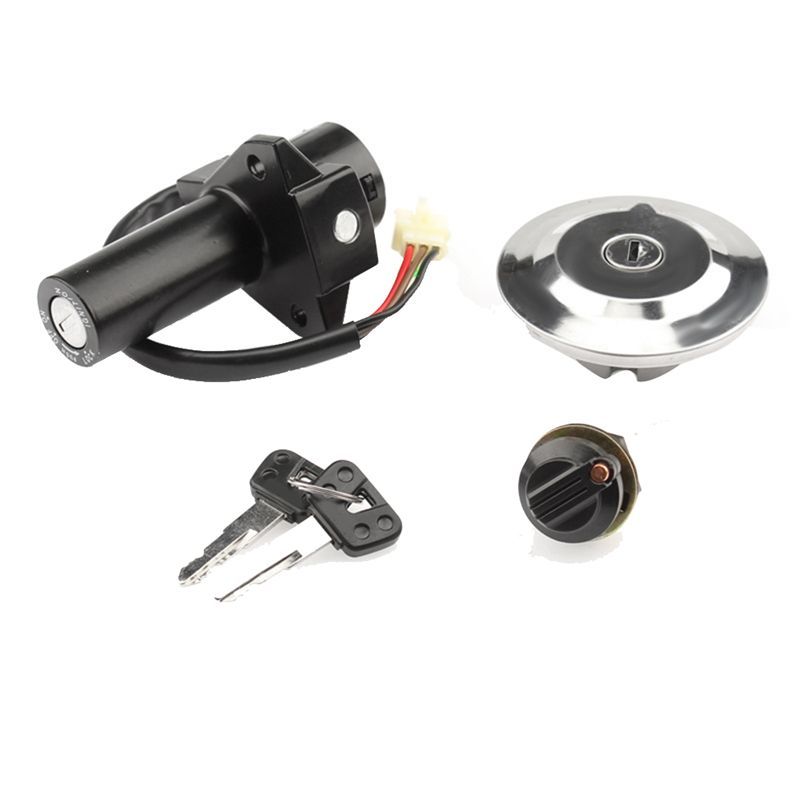 Authentic Ignition Switch Lock Door Set Electric Door Lock Set Lock Fuel Tank Cover For YBR125 2005-2009