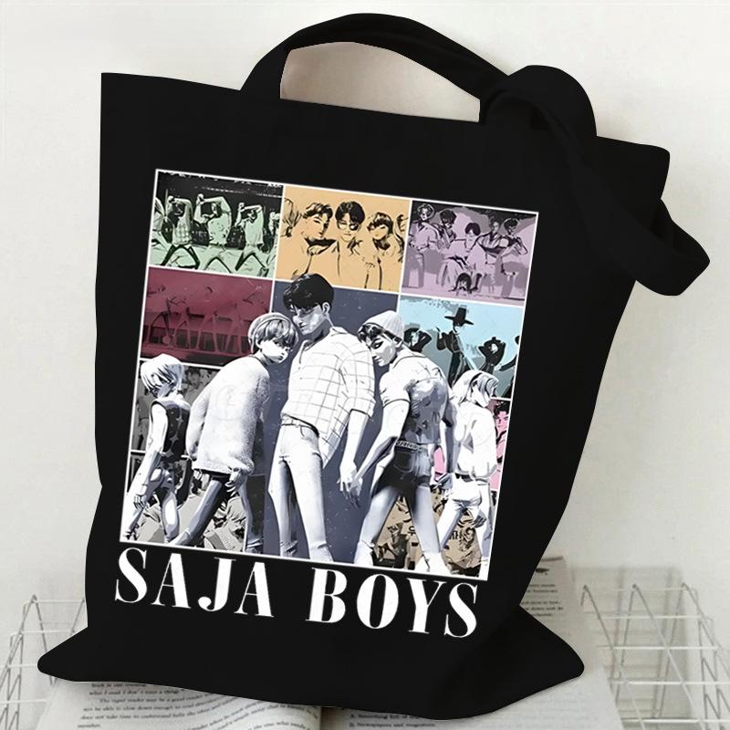 Witch Hunters Peripheral Printing Fashion Shoulder Bag Women's Large Capacity Student Portable Tote Bag Canvas Bag