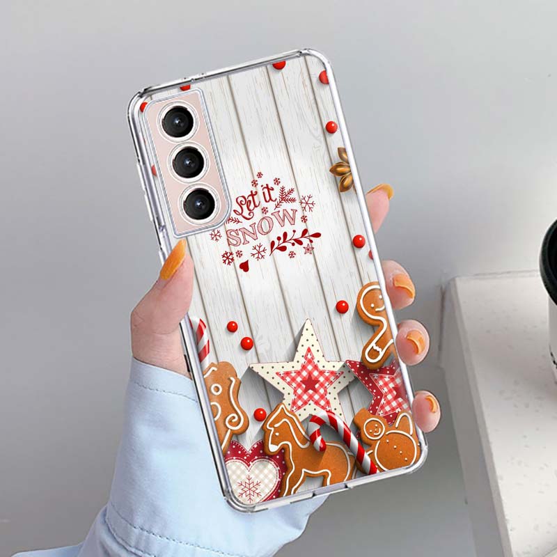 

Merry Christmas Tree Phone Case Shell for Samsung Galaxy S22 S23 S24 S25 Ultra S21 FE S20 Plus S10 + S25Edge Soft Pattern Coque Samsung S22