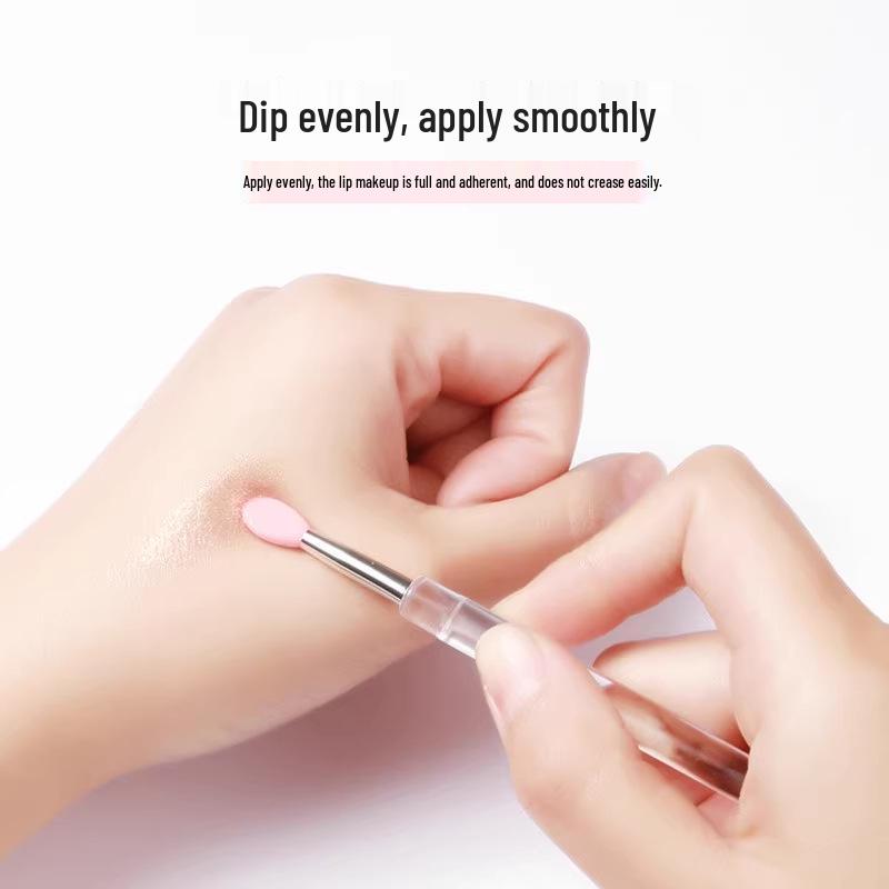 TikTok Silicone Lip Brush – Portable Lip Gloss & Balm Makeup Tool