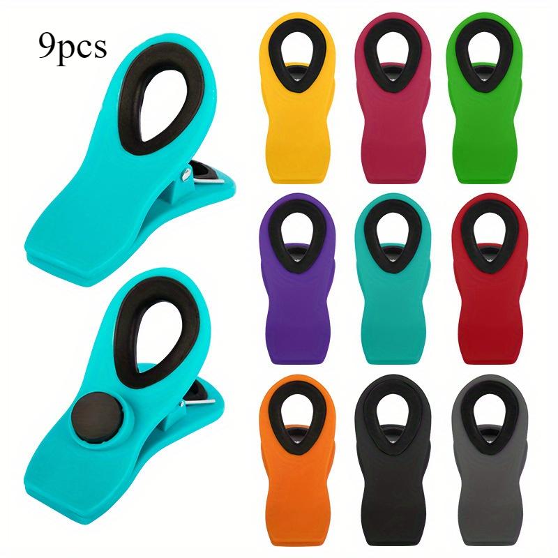 3pcs/6pcs/9pcs Reusable Sealing Bag Clip With Magnet - Food Clip, Chip Clip, Multifunctional Food Storage Bag Clip With
