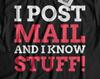 I Post Mail! Unisex Funny Mailman T-shirt Tops Tees Unisex Postman And Postwoman Gifts