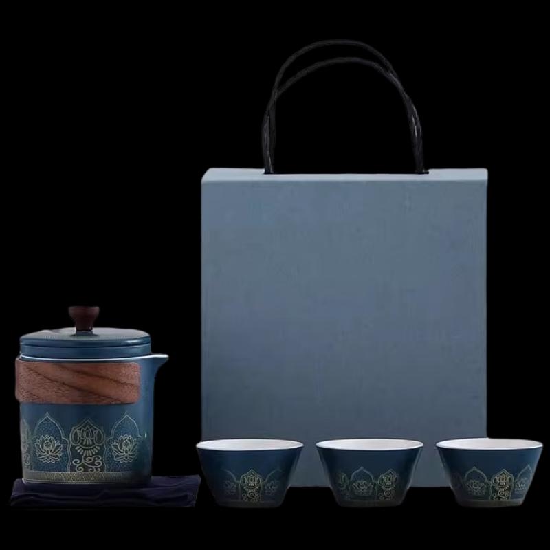 Woding Portable Ceramic Travel Tea Set