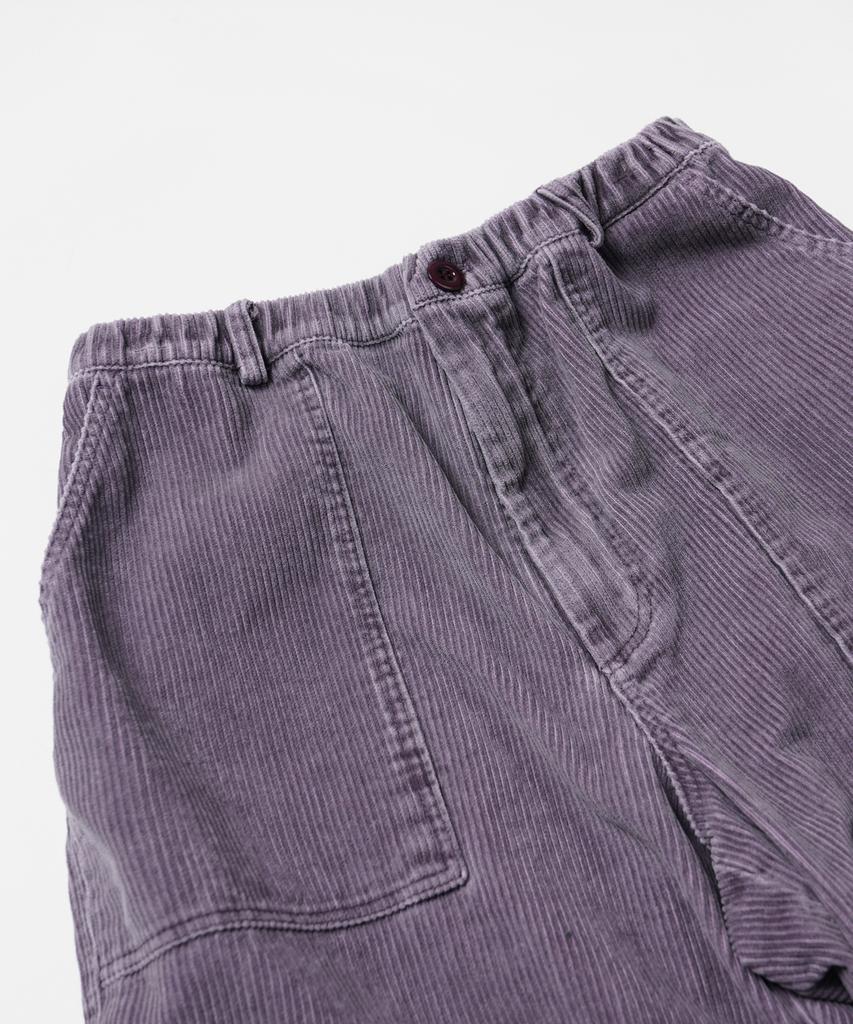 FRIZMWORKS Corduroy Banding Wide Fatigue Pants _ Red Bean