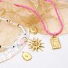 2 Pcs 304 Stainless Steel Charms Gold Plated Sun Moon Star Flower Pendants For DIY Necklace Bracelet Jewelry Making Findings