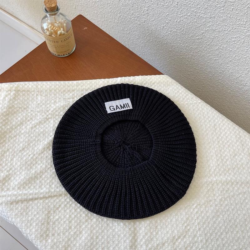 

Стиль шляпы Универсальная Минималистичная Однотонная Женская Классическая Кепка Гаврош чёрный