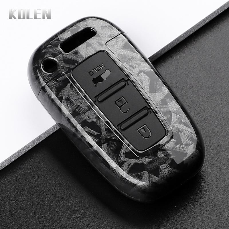 Abs Carbon Fiber Style Car Key Case Cover For Hyundai Ix35 Elantra Sonata 8 9 For Kia Sportage K5 K2 Sorento Optima Forte Shell