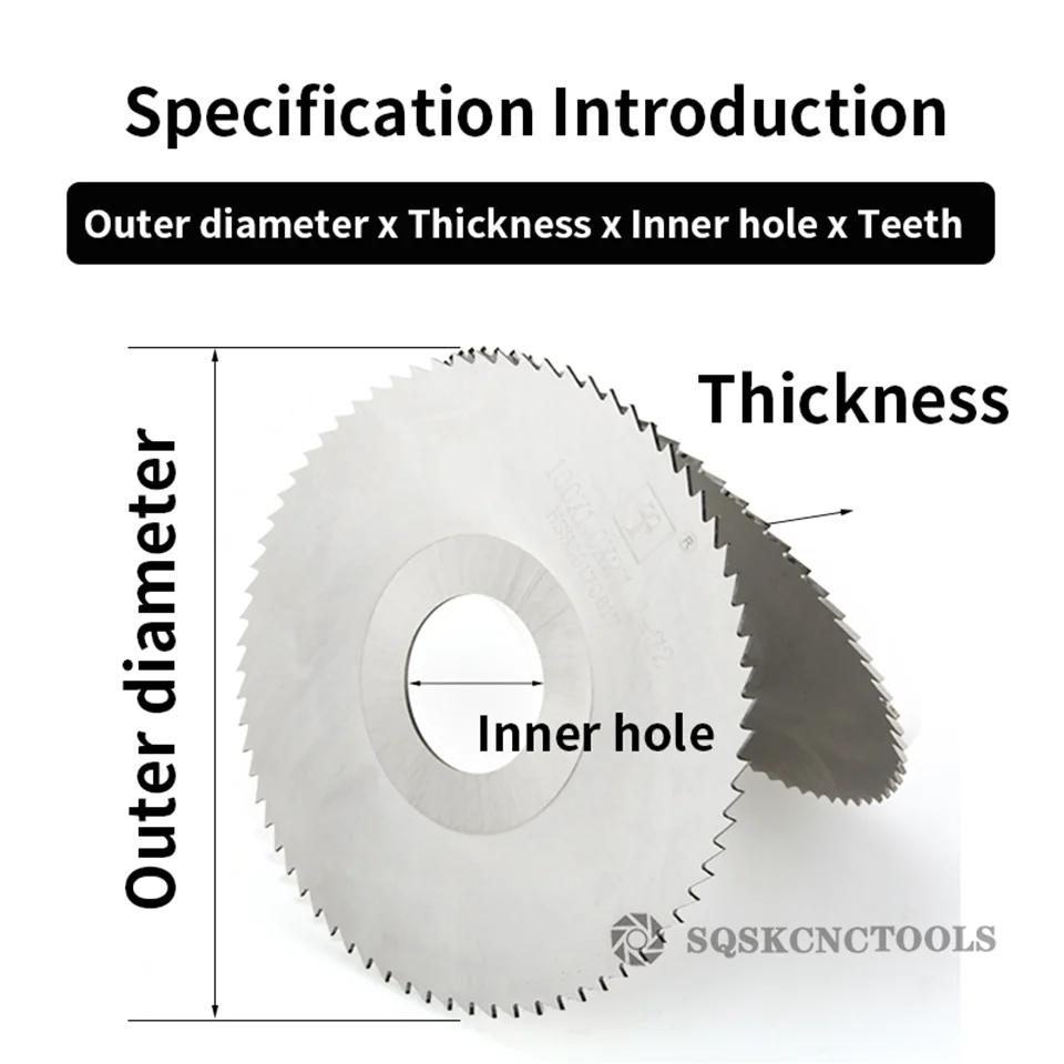 SLUGB SIQIC HSS Circular Saw Blade 40mm/50mm/60mm/63mm/75mm/80mm/100mm Slotting Cutter Saw Blade