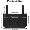 Rollstuhl Armlehne Seitliche Aufbewahrungstasche Tragbare Tasche Wasserdichte Beuteltasche Großes Fassungsvermögen Gehhilfe Multifunktionale Organizer-Tasche