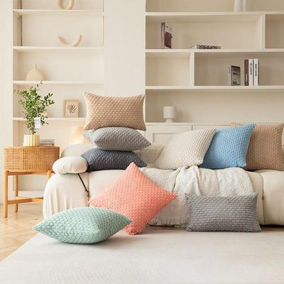 Housse de coussin classique en velours côtelé pour la maison, le canapé et la voiture