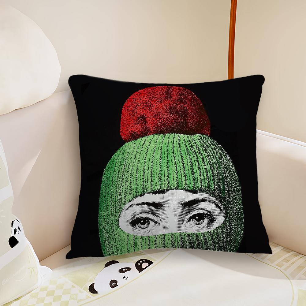 

Эстетическое искусство F-Fornasetti Lux Gstaad подушка Гостиная Изголовье Спальня Офис Подушка Подушка Диван Подушка для сна Наволочка 22x22Inch