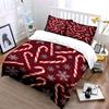 Candy Cane Snowflake Bedding Bedding Duvet Cover Set Duvet Cover Pillowcases (1 * Duvet Cover 2 * Pillowcases, Without Duvet Insert)