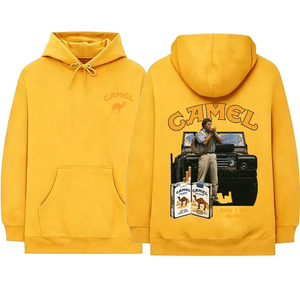 Camel Motocycle Car Hoodie Unisex Classic Oversized Pullover Hoodies Casual Sweatshirt Male Fashion Vintage Streetwear