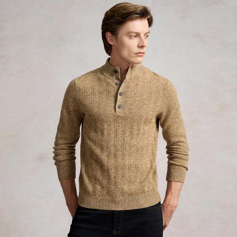 

Luozi Men s Thick Stand Collar Wool Sweater L (175)