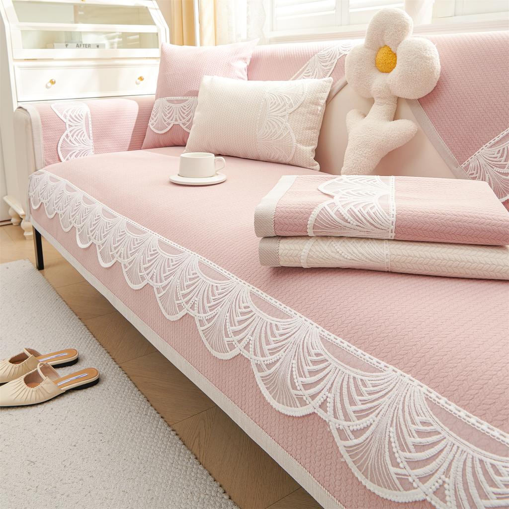 Chenille Wheat Jacquard Sofa Cover Sofa Cushion Cover Four Season Sofa Towel Anti Slip Light Luxury Leather Sofa Blanket