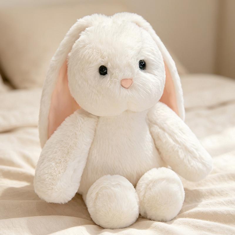 Accompany And Comfort Collection Fluffy Rabbit Plush Doll Cute Soft Rabbit Plush Rabbit Stuffed Doll Cute Gift For Kids  Girls