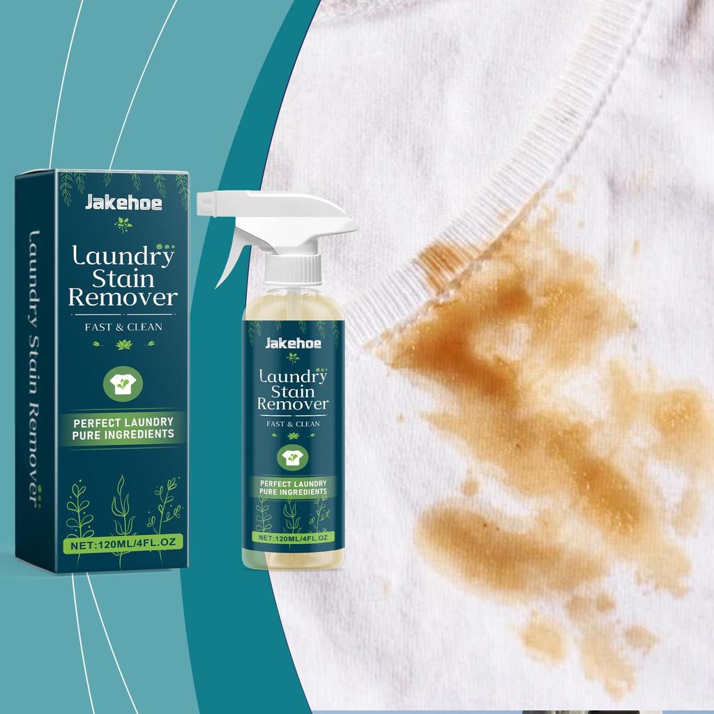 Laundry Stain Remover Spray: A powerful penetrating agent for clothes Specifically designed to clean collars and whiten fabrics before washing