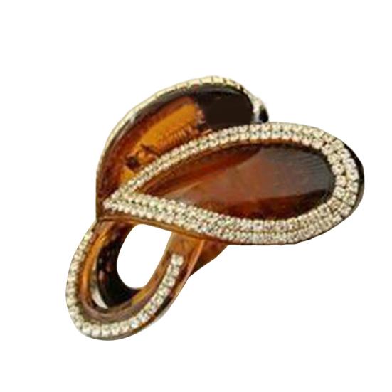 Lady Fashion Rhinestone Butterfly Hairpin Claw Shape Hair Clip Clamp Accessory