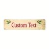 16x4In 2D Flat Classic Santa Aluminum Sign Custom Text Christmas Wall Decor