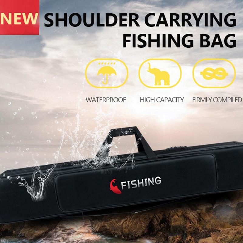 Saci de pescuit portabil multifuncțional Pânză 110/120CM Saci pentru undiță Cutie de depozitare cu două/trei straturi pentru Pesca XA143G