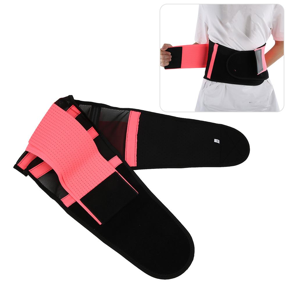 Breathable Mesh Support Exercise Belt Fitness Waist Training Gym for Both Men and WomenPink