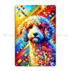Lagotto Romagnolo Portrait Metal Sign Rusty Plaques Club Bar Wall Plaque Tin Sign Poster
