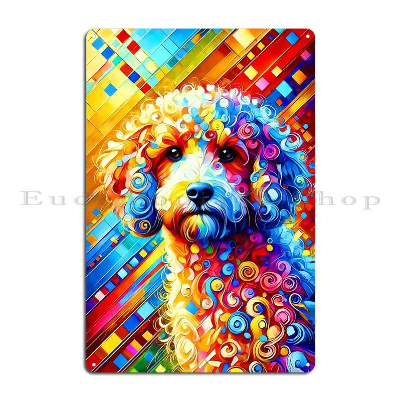 Lagotto Romagnolo Portrait Metal Sign Rusty Plaques Club Bar Wall Plaque Tin Sign Poster