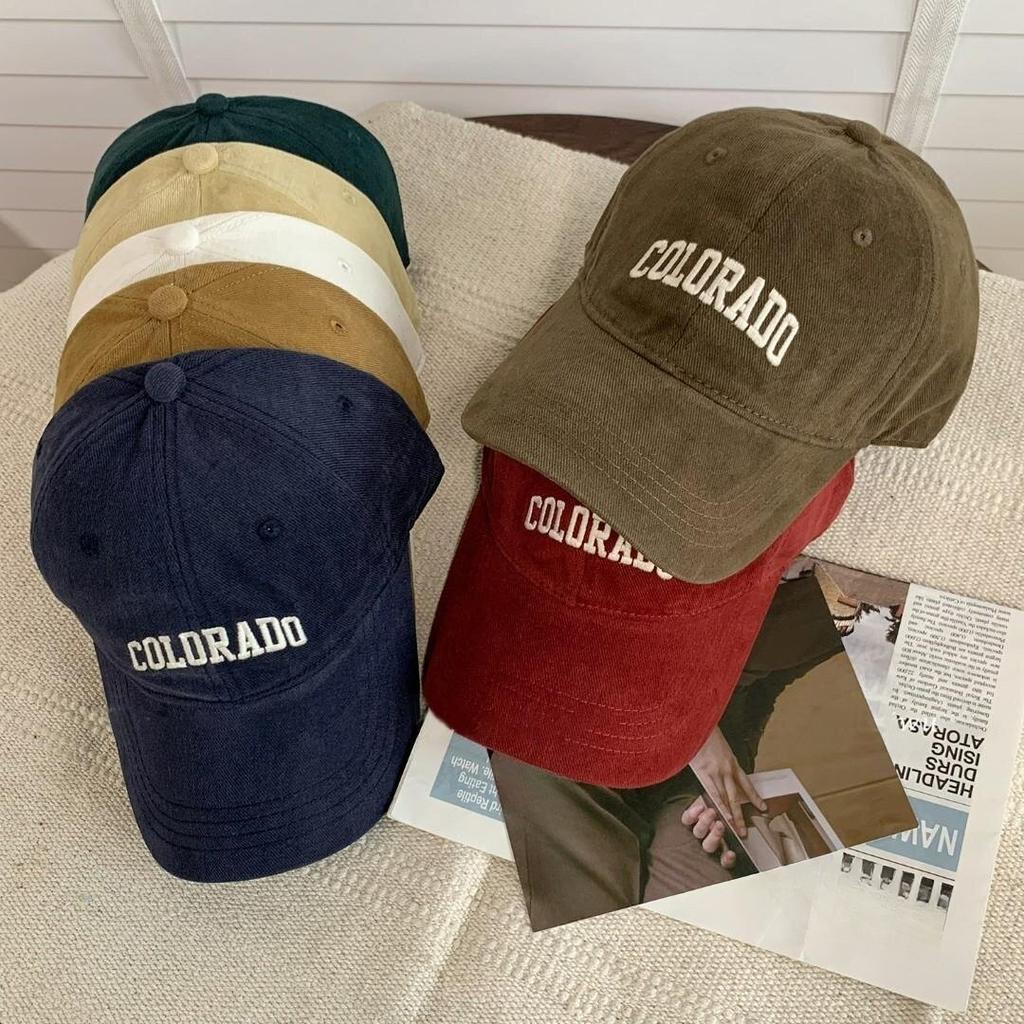 Letter Embroidered Baseball Cap for Women New Wide Brim Big Face Showing Small Big Head Circumference Men's Hat Versatile