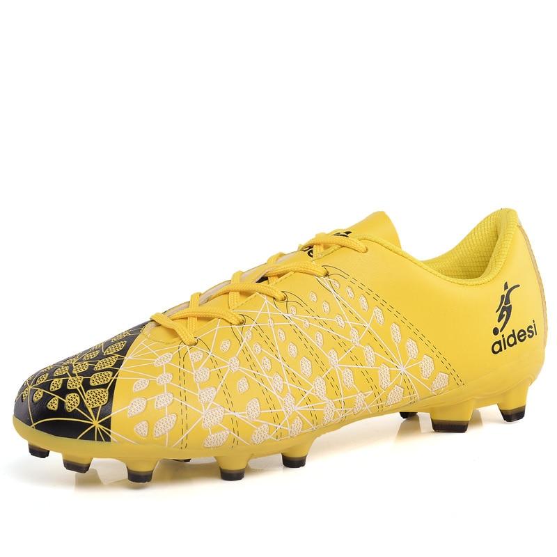 Neue Mode Grüner Druck Fg Herren Fußballschuhe Lange Stollen Fußballschuhe Für Herren Komfort Fußball Trainingsschuhe Zapatos De Futbol