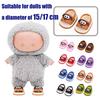 15/17Cm Doll Shoes Plastic Mini Shoes For Dolls Mini Finger Shoes Clothing Accessory For 6.9 Inch Dolls Blind Box Doll