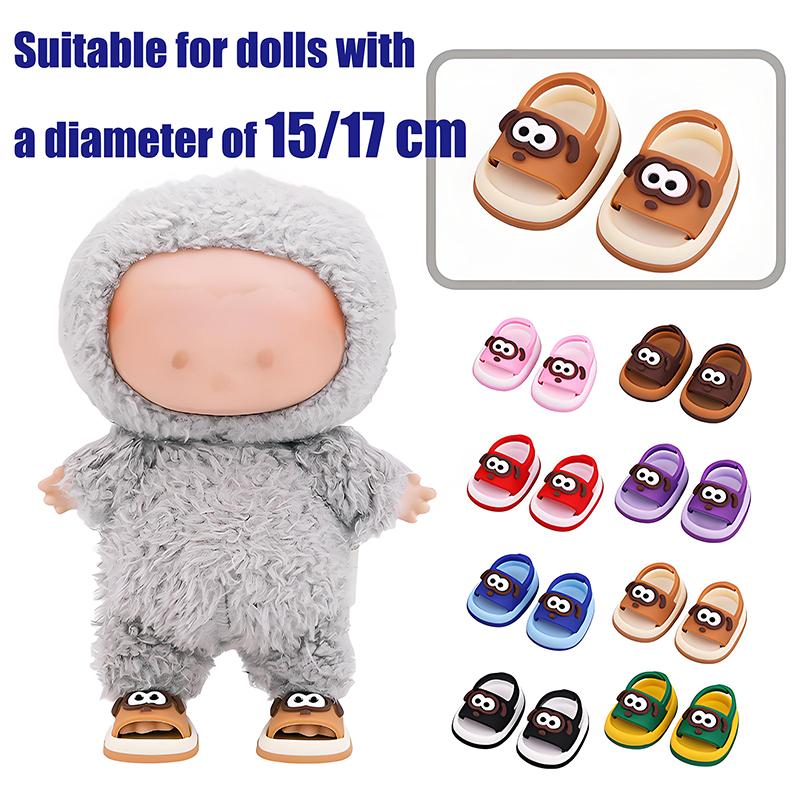 15/17Cm Doll Shoes Plastic Mini Shoes For Dolls Mini Finger Shoes Clothing Accessory For 6.9 Inch Dolls Blind Box Doll