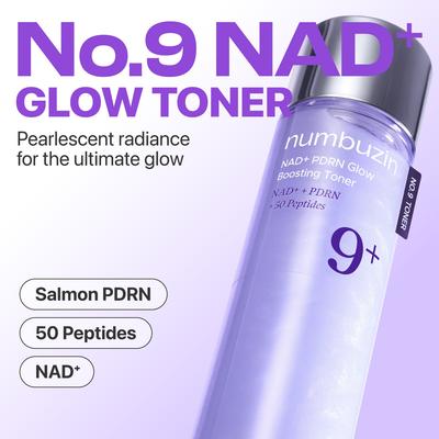No. 9 NAD+ PDRN Glow Boosting Toner 150ml / 5.07 Fl.oz