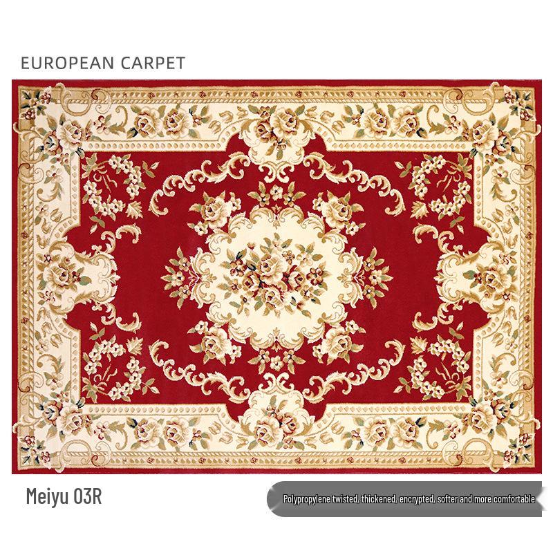 Nordic-Style Persian Ethnic Area Rug for Living Room: Soft Sofa & Coffee Table Pad