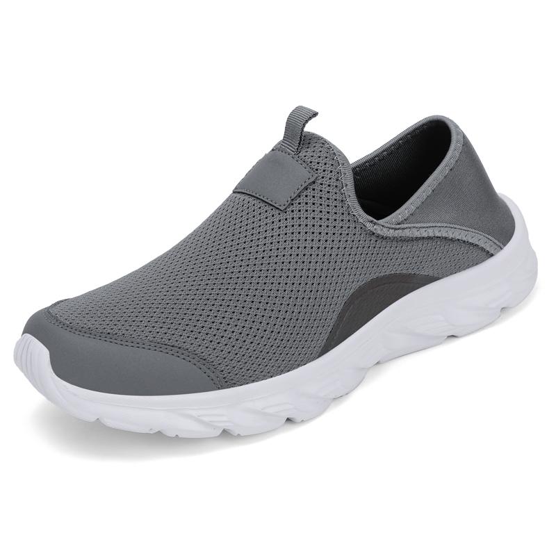 Fashion Men's Sneakers Classic Casual Shoes Breathable Mesh Running Sneakers Without Laces Lightweight Men's Shoes Zapatillas De Deporte