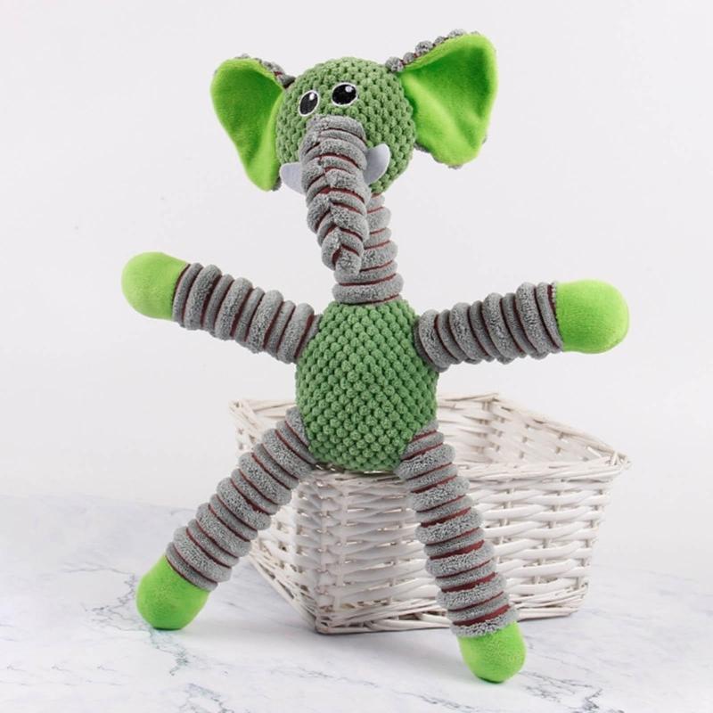 Squeak Dog Toy Interactive Stuffed Chew Toy Keep Teeth Healthy Reduce Boring