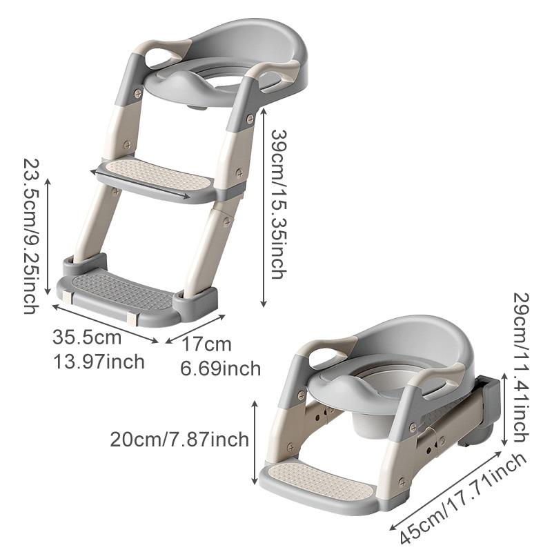 Children's Portable Household Step Toilet Baby Potty Training Seat Ring Foldable Auxiliary Step Child Urinal Step Stool Potty