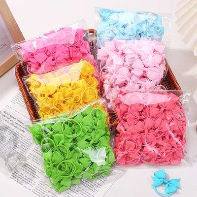 LAZOS PARA BEBÉ 10 Piezas/lote Lazos de Cinta para el Cabello para Niñas Goma Elástica Niños Encantador Lazo de Animación Diadema para el Cabello Tienda de Ropa para Niños Diadema Infantil Accesorios para el Cabello