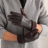 PU Winter Gloves Touch Screen for Outdoor Cycling Driving Leather Gloves Cold Protection Men Warm Work Gloves Winter Accessories