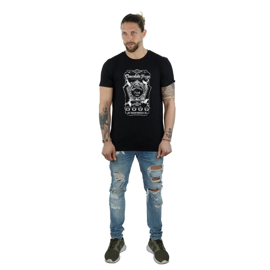 Harry Potter Mens Chocolate Frogs Mono Label T-Shirt