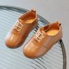 Kinder Freizeitschuhe Weiße Anzugschuhe Mädchen Jungen Weiche Sohle Schwarz Braun Kinder Lederschuhe Kinder Slip-on Lederschuhe