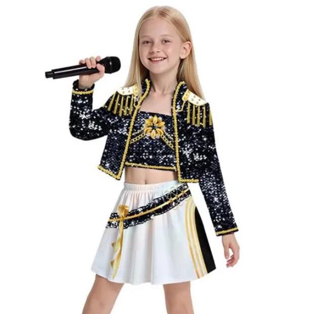 Completo 2025 Cacciatore di Demoni Squadra di Streghe per Ragazze - Set Coordinato Stile Pop Star Stampa 3D