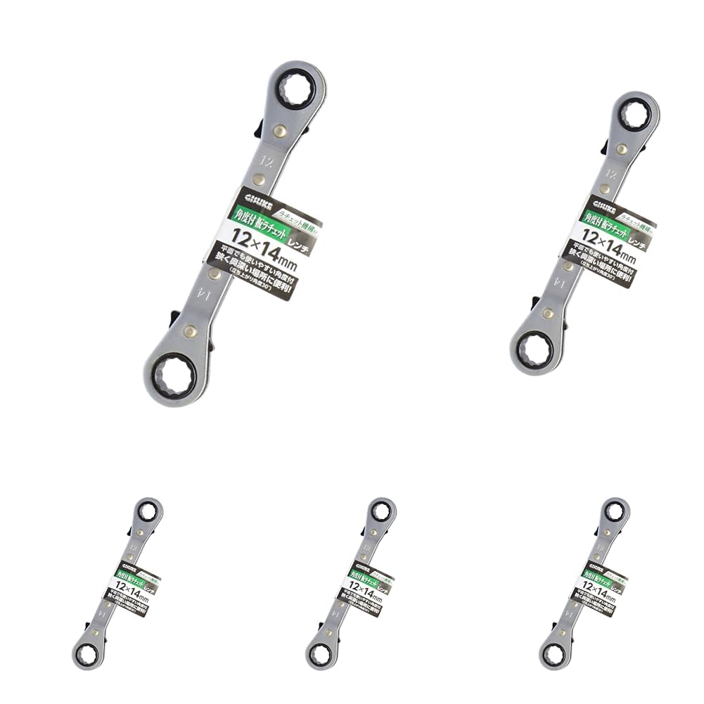 

Takagi GISUKE Angled Plate Ratchet Wrench, 12 x 14 mm (x 5)