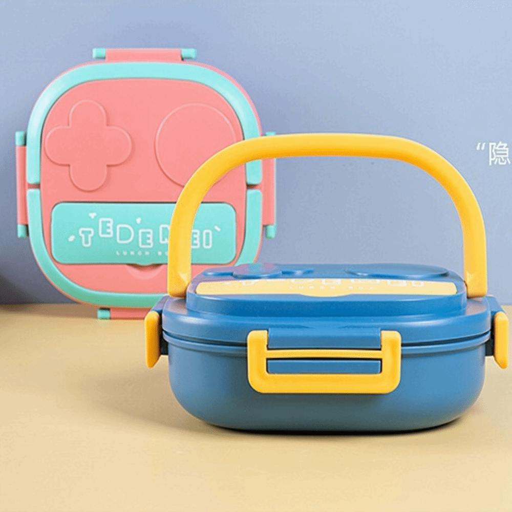 304 Stainless Steel Compartment Lunch Box 2/3 Compartments Food Container  For Camping