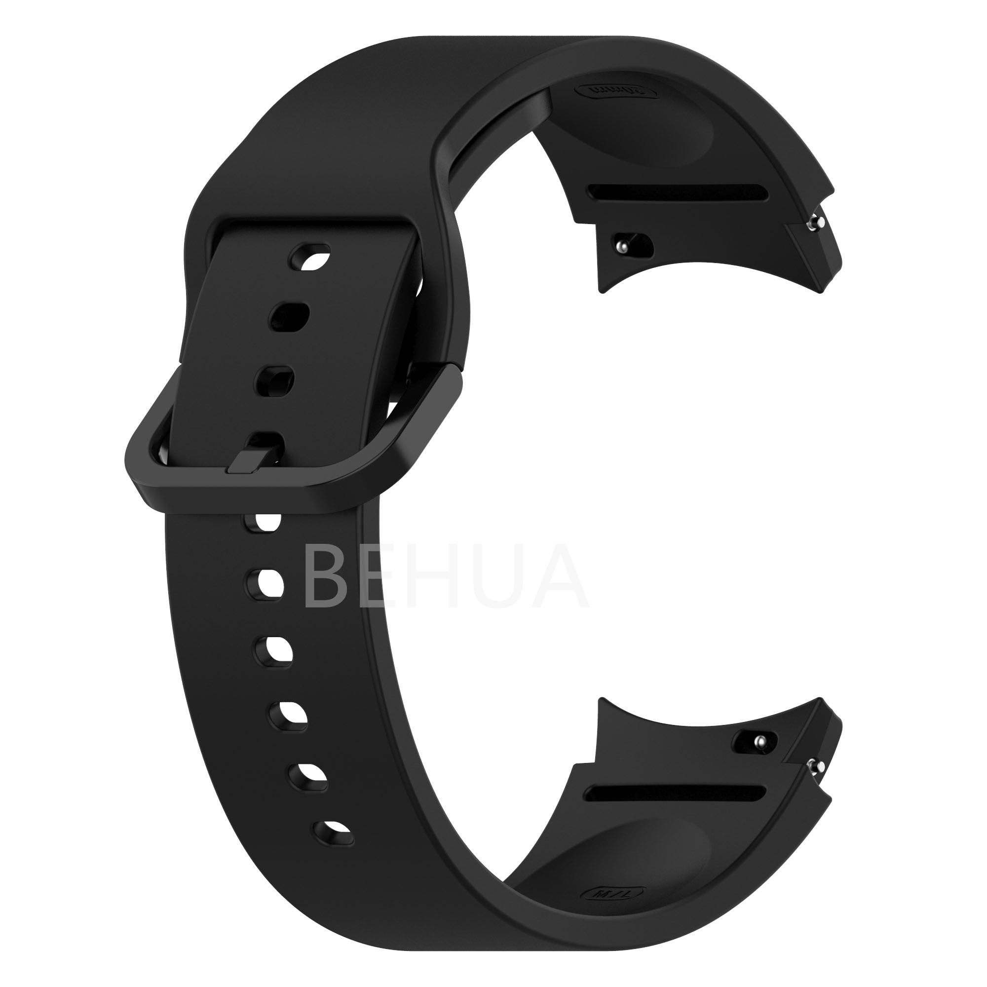 

Ремешок 20 мм для часов Samsung Galaxy Watch 6 5 4 40 мм 44 мм classic 47 мм 43 мм Ремешок Браслет Силиконовый Наручный ремешок Пластиковая застежка 20mm чёрный