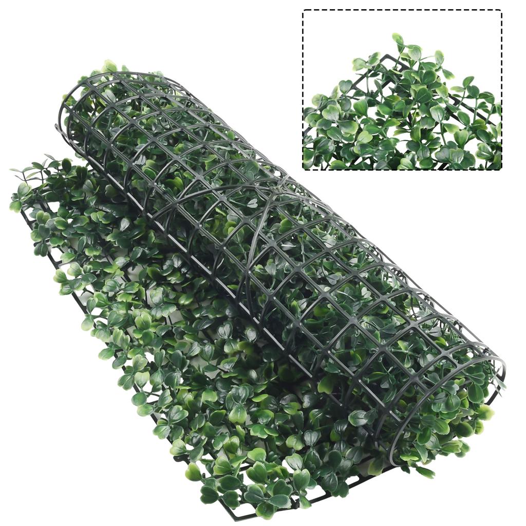 Christmas Decoration Artificial Plant Walls Foliage Hedge Grass Mat Greenery Panels Fence 40x60cm Simulated Lawn Home Decor