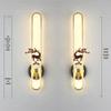 Chinese Cloisonné Enamel Brass Wall Lamp - Minimalist Bedside, Stair, Corridor & Living Room Light