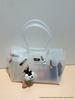2026 Women's Waterproof TPU Jelly Handbag - Fashionable Lock Buckle Tote for Beach & Everyday Use