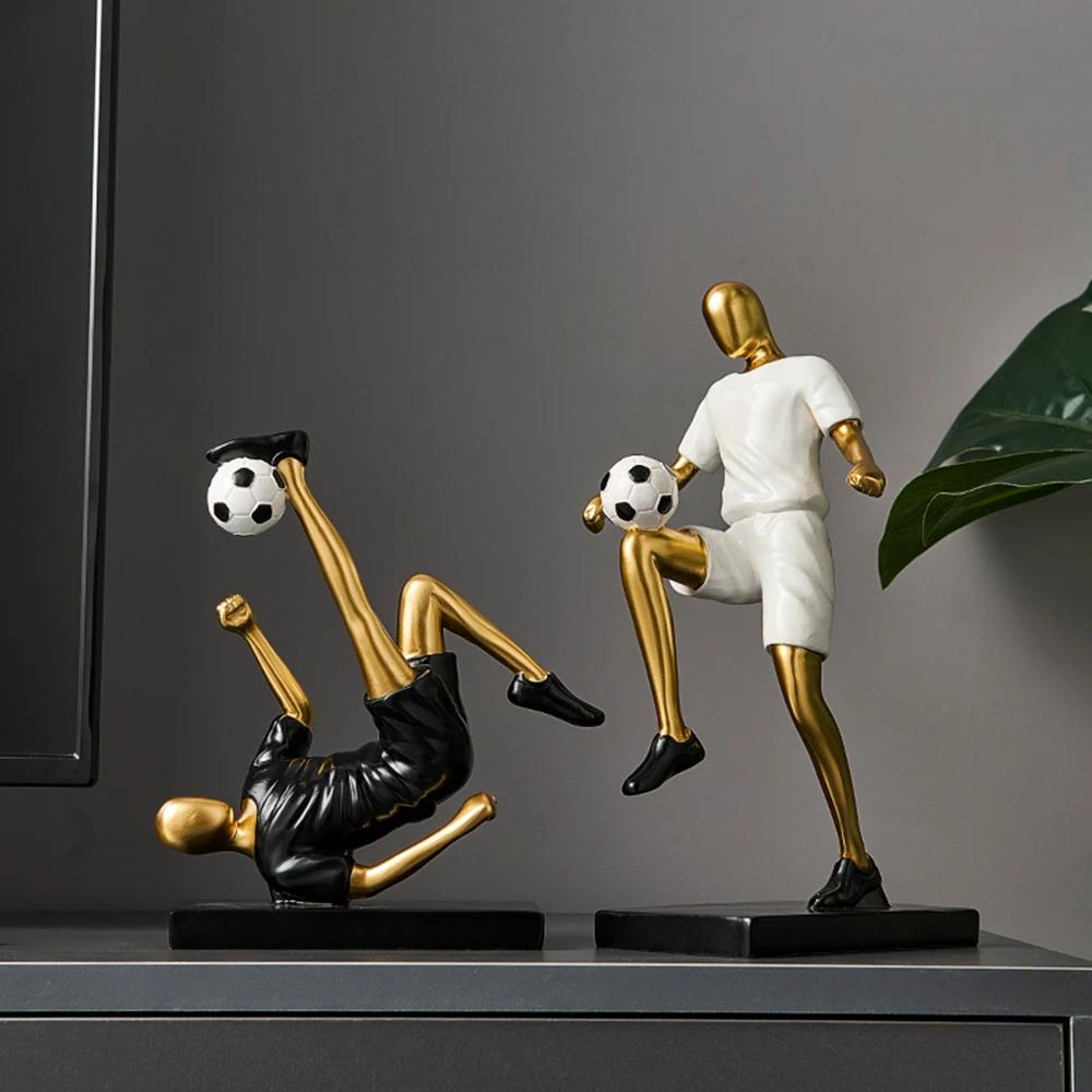 Artistic Simple Living Room Bar Porch TV Cabinet Decorations Boys Room Luxury Luxury Furnishings Football Ornaments