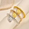 Virgin Mary Bracelets for Women Religious Prayer Charm Bracelet Fashion Zircon Cross Rosary Bracelets Holy Catholic Jewelry Gift