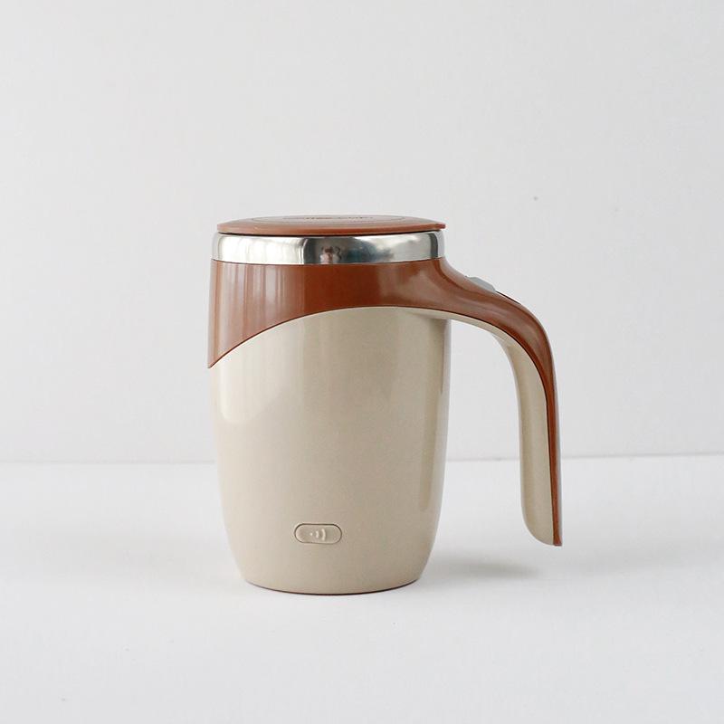 304 Stainless Steel Automatic Stirring Mug Magnetic Rotating Cordless One Button Start Fast Cooling For Coffee Milk Lazy People